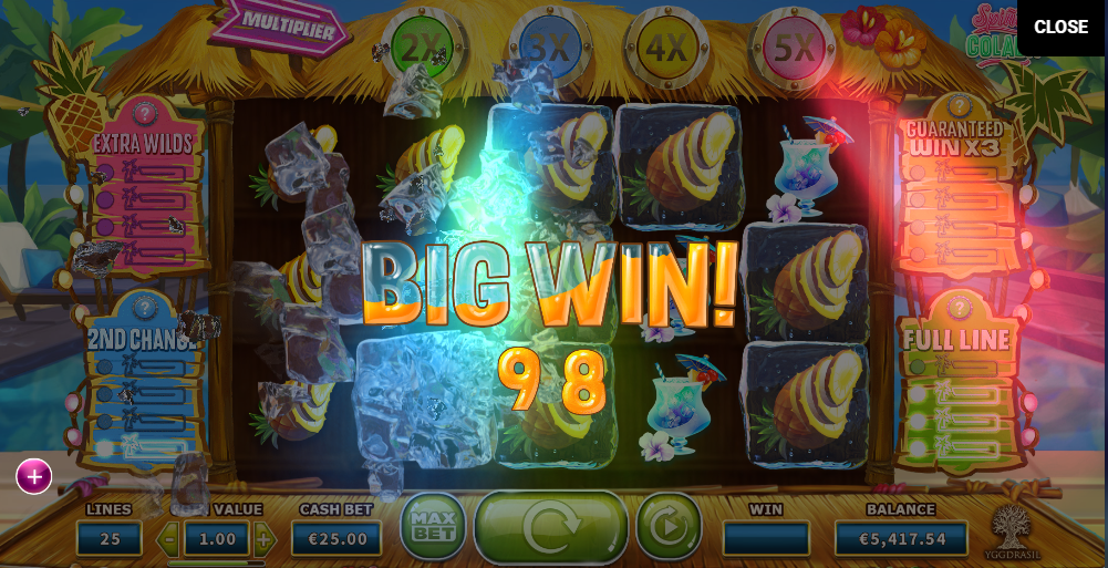 big win jackpot machine à sous spina colada